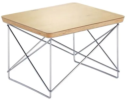 Vitra Occasional LTR Bedside Table Gold Leaf/Chrome