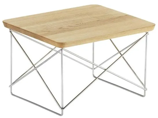 Vitra Occasional LTR Bedside Table Oak/Chrome